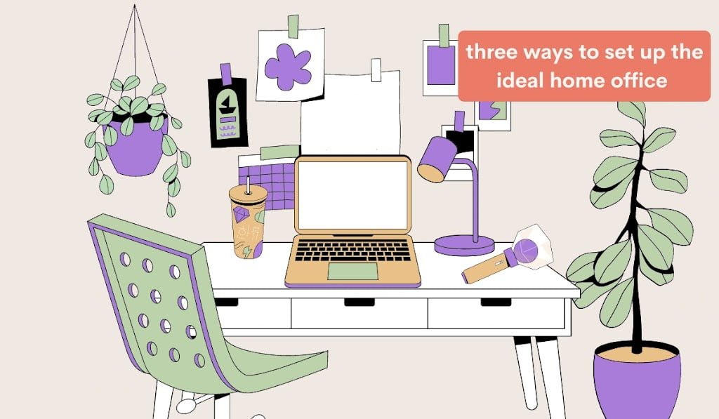 There are three ways to set up the ideal home office.