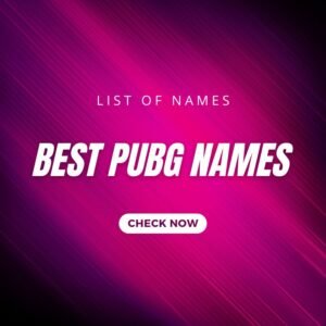 Best PUBG Names