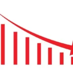 website analytics with red downward arrow
